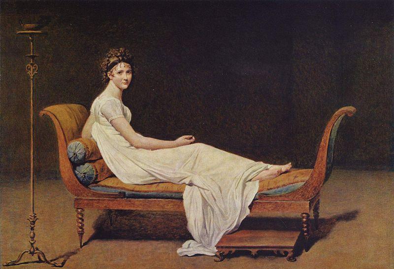 Jacques-Louis David Portrait of Madame Recamier Spain oil painting art